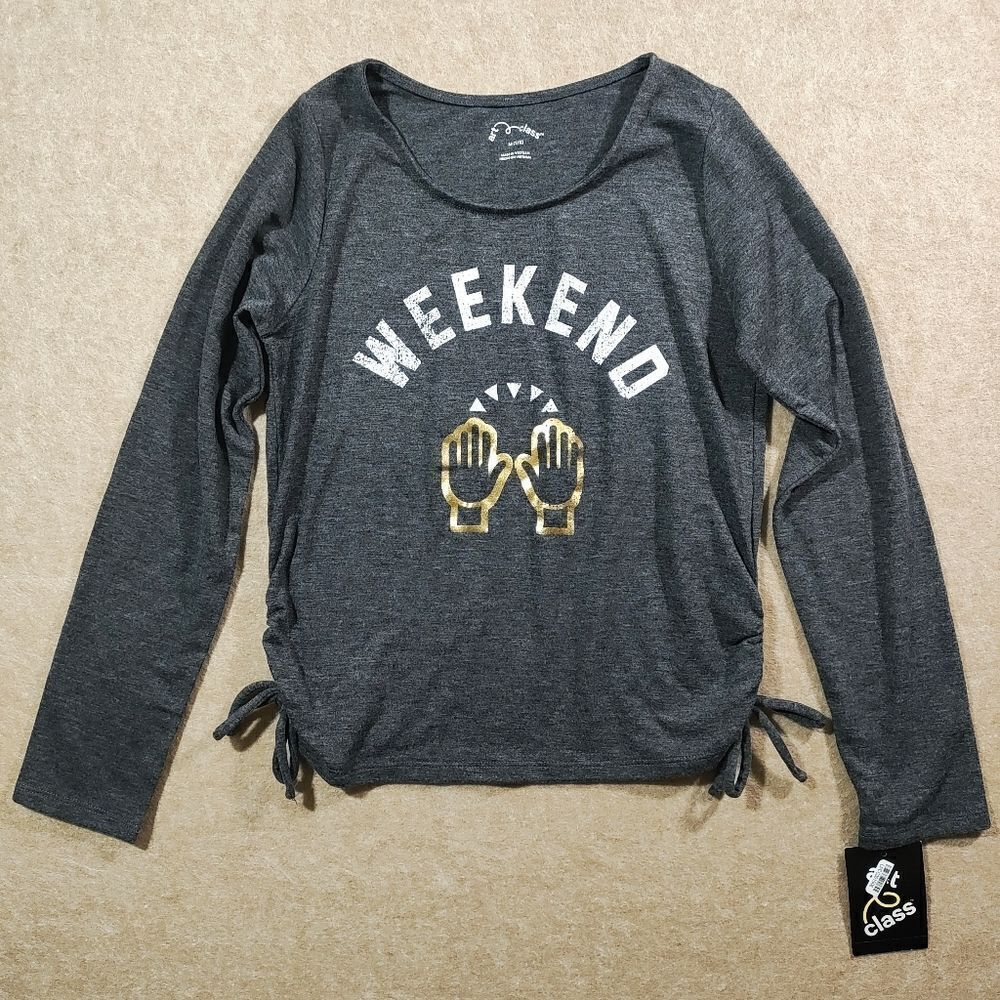Art Class Gray Weekend Long Sleeve Shirt -I